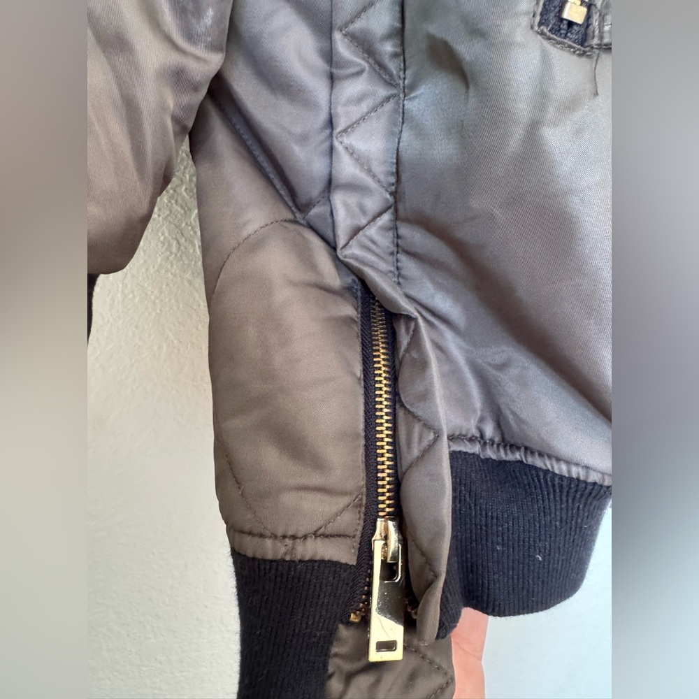 Zara Basic Outerwear Bomber Jacket With Zipper De… - image 7